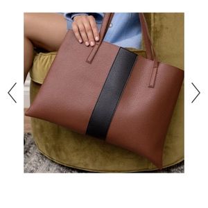 Gorgeous NEW Vince Camuto tote Leather brown/dark brown